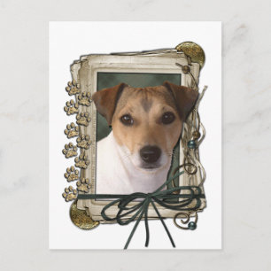 Fathers Day - Stone Paws - Jack Russell Postcard