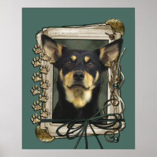 Fathers Day - Stone Paws - Kelpie - Jude Poster