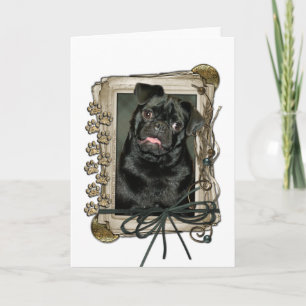 Fathers Day - Stone Paws - Pug - Ruffy Card