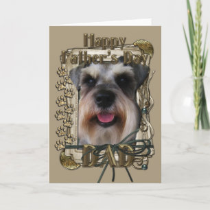 Fathers Day - Stone Paws - Schnauzer Card