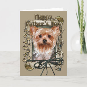 Fathers Day - Stone Paws - Yorkshire Terrier Card