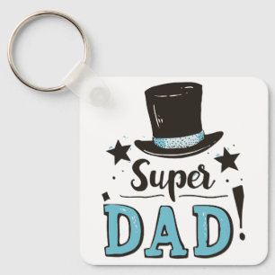 Fathers Day - Super Dad Celebration Key Ring