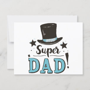 Fathers Day - Super Dad Celebration Postcard