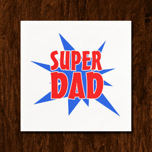 Father's Day Super Dad  Napkin