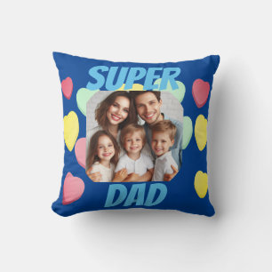 Father's Day Super Dad Spanish Message Cushion
