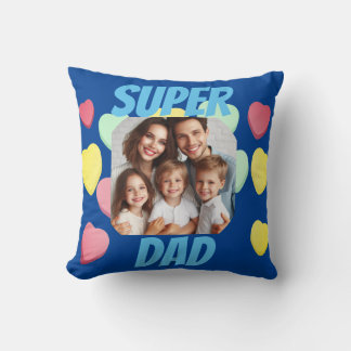 Father's Day Super Dad | Spanish Message Cushion