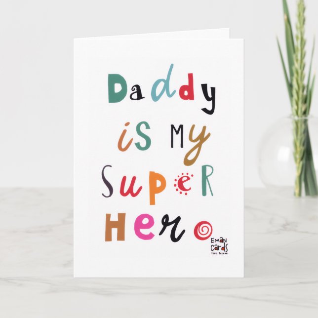 Father's Day - Super Hero Card (Front)