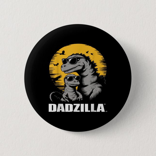 Fathers Day Surprise For The Ultimate Dino Dad - D 6 Cm Round Badge (Front)
