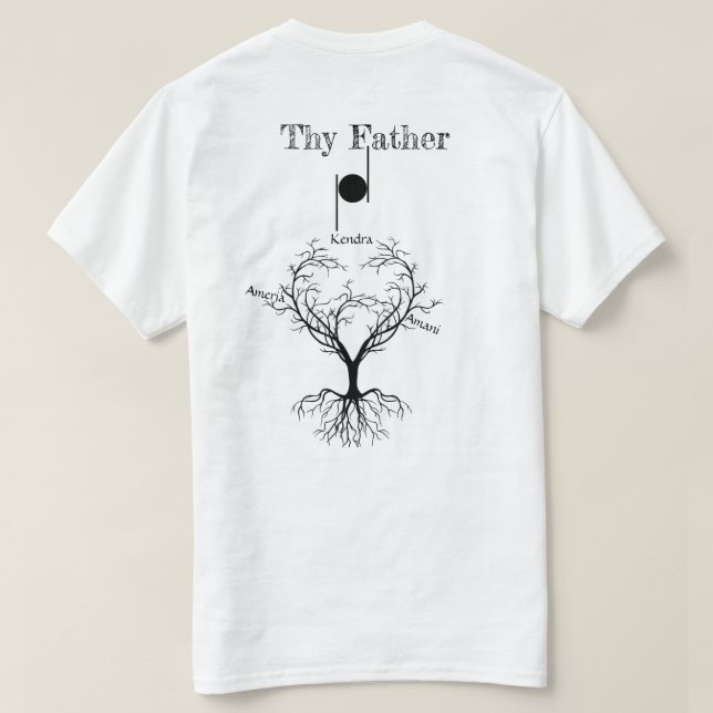 Fathers Day T-Shirt (Design Back)