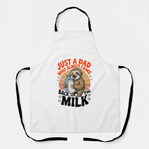 father's day t shirt with sloth apron