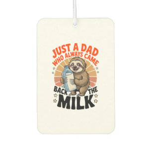 father's day t shirt with sloth car air freshener