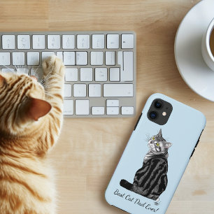 Father's Day Tabby Cat iPhone 11 Case