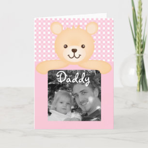 Father's Day Teddy Bear Photo Card