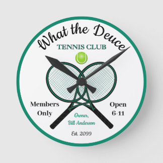 Father's Day Tennis Club Bar Pub Lounge Clock Sign