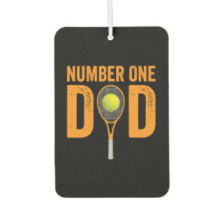 Fathers Day Tennis Dad Number One Dad Car Air Freshener