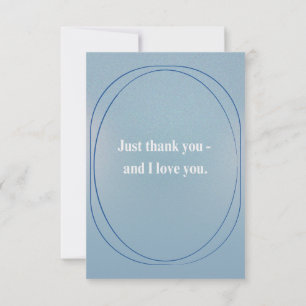 Father's day thank you card