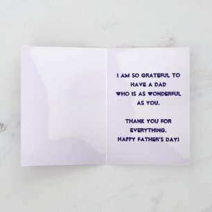 Father's Day Thank You Card