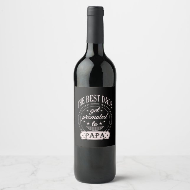 Father's Day | The Best Daddy Wine Label (Front)