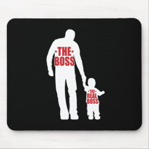Father's Day The Real Boss Mouse Mat