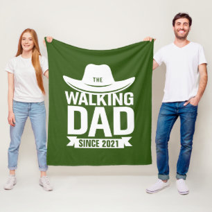 Father's Day - The Walking Dad Since… Fleece Blanket