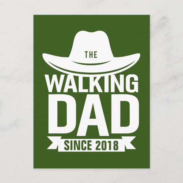 Father's Day - The Walking Dad Since… Postcard (Front)