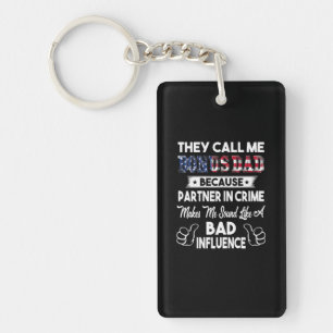 Father's Day They Call Me Bonus Dad Key Ring