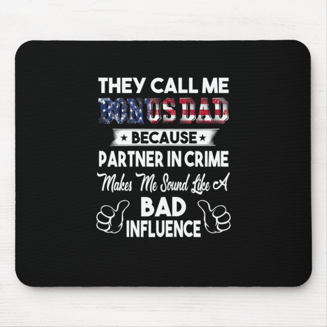 Father's Day | They Call Me Bonus Dad Mouse Mat (Front)
