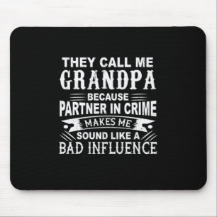 Father's Day They Call Me Grandpa Mouse Mat