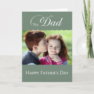 Father's Day to Dad - simple add photo Card