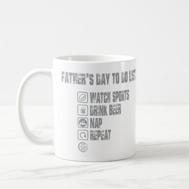 Father's Day To Do List Coffee Mug (Left)