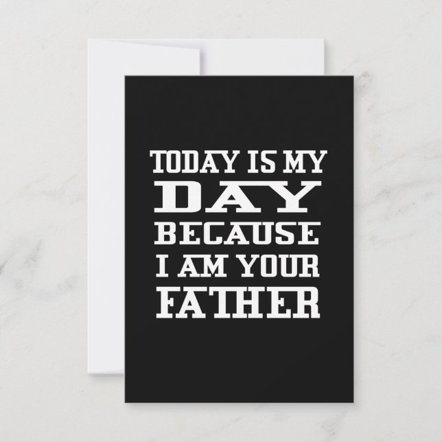 Father's Day | Today Is Daddy Day RSVP Card (Front)
