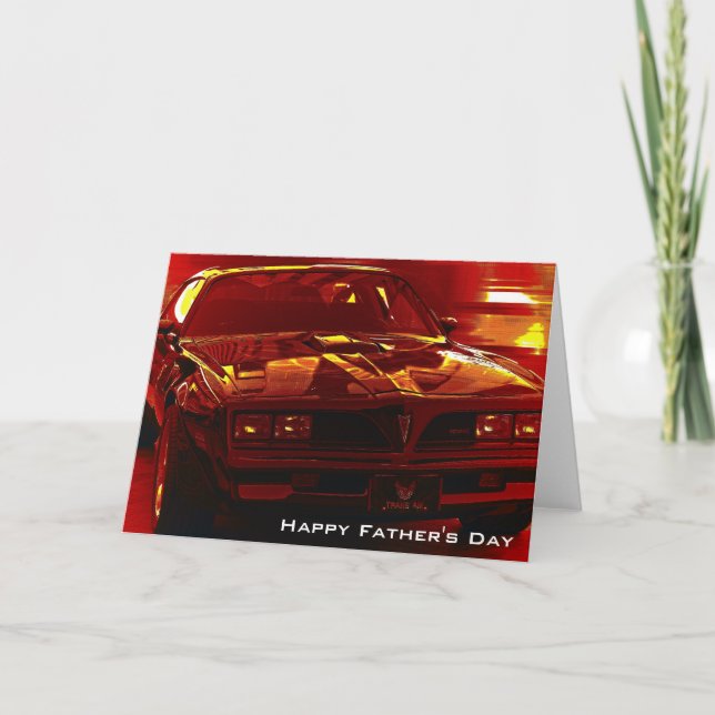 Father's Day Trans Am Greeting Card (Front)