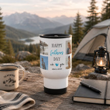 Father's Day Travel Mug | Personalised Collage
