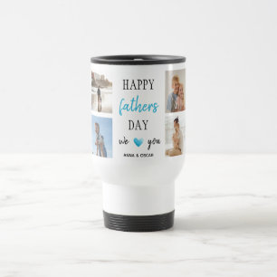 Father's Day Travel Mug Personalized Collage