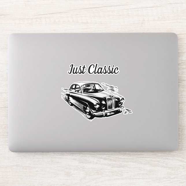 Father's Day Typography Design Just Classic Car (Computer)