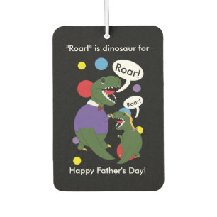 Fathers Day Tyranosaurus Rex Daughter Personalise Car Air Freshener