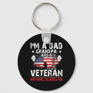 Father's Day - Veterans Day- I'm A Dad Grandpa And Key Ring