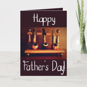 Father's Day Vintage Smoking Pipes Card