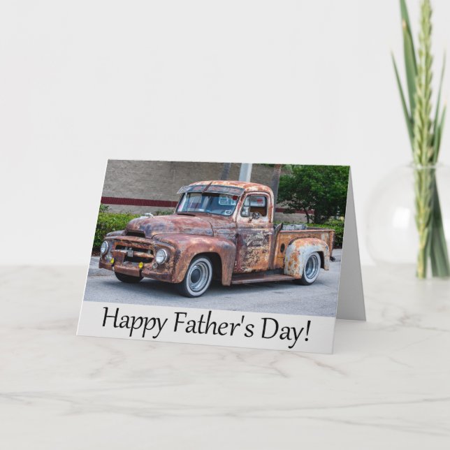 Father's Day Vintage Truck Card (Front)