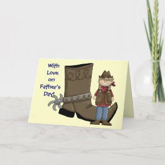 Father's Day -  Western Boot and Spur Card