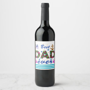 father's day wine label