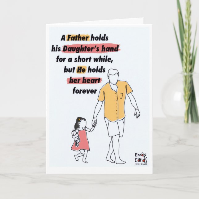 Father's Day - With Daughter Card (Front)