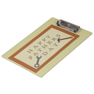 Fathers Day Wooden Sign Clipboard