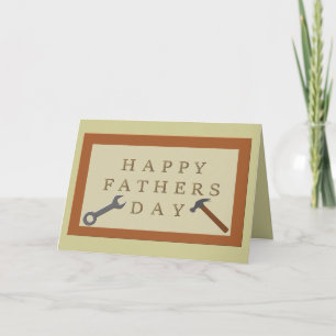 Fathers Day Wooden Sign Custom Card