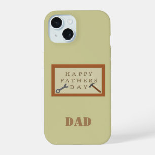 Fathers Day Wooden Sign Custom Name iPhone 15 Case