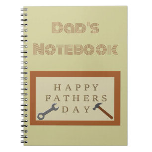 Fathers Day Wooden Sign Notebook
