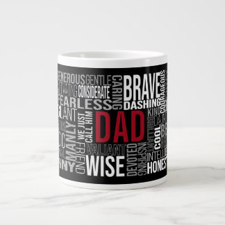 Fathers Day | Word Collage | Customize It Giant Co Large Coffee Mug