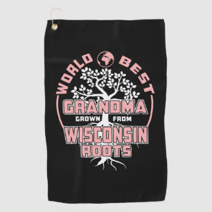 Father's Day World Best Grandma Golf Towel