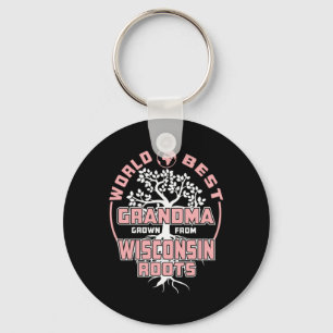 Father's Day World Best Grandma Key Ring