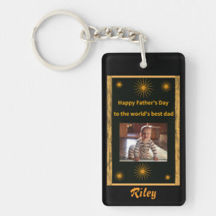 Father's Day World's Best Dad keychain